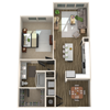 The Newton A2 Floorplan in Charlotte, NC The Newton A2 Floorplan in Charlotte, NC